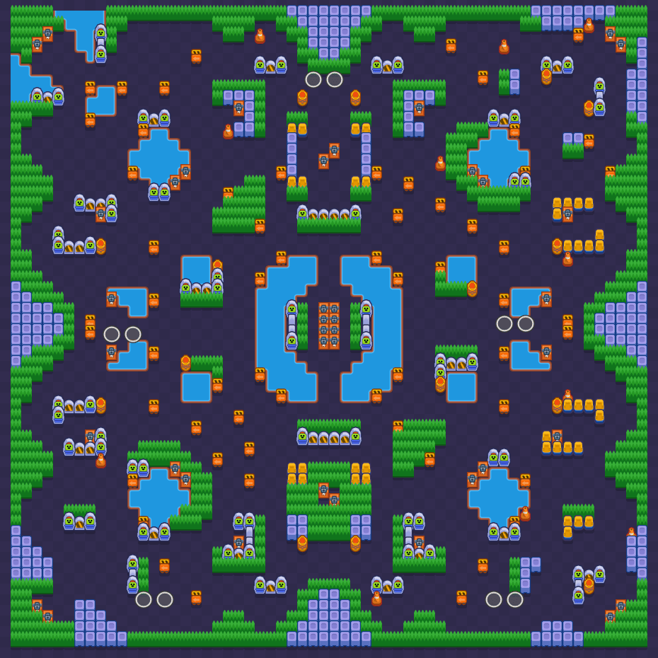 Acid Lakes map