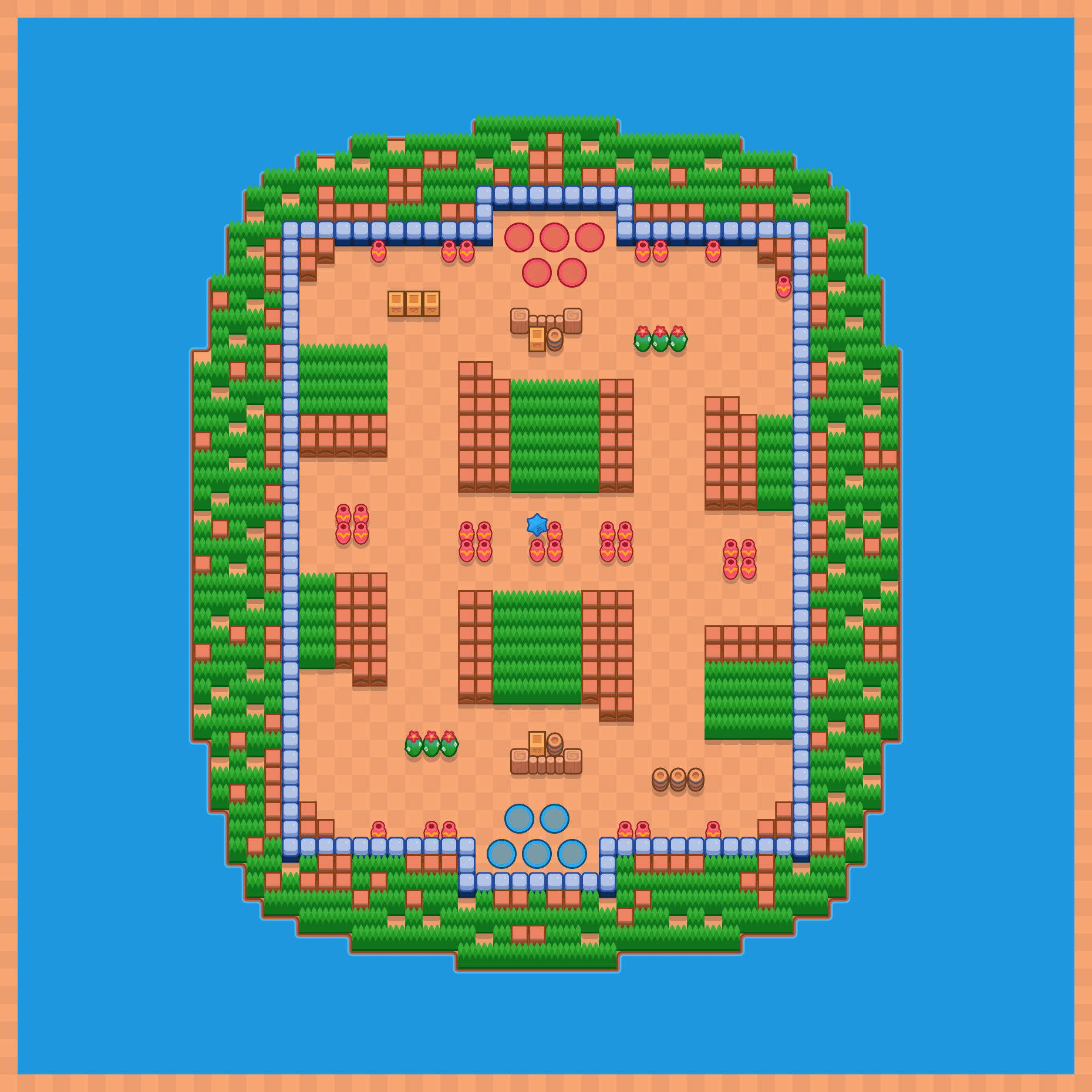 Frosty tracks map