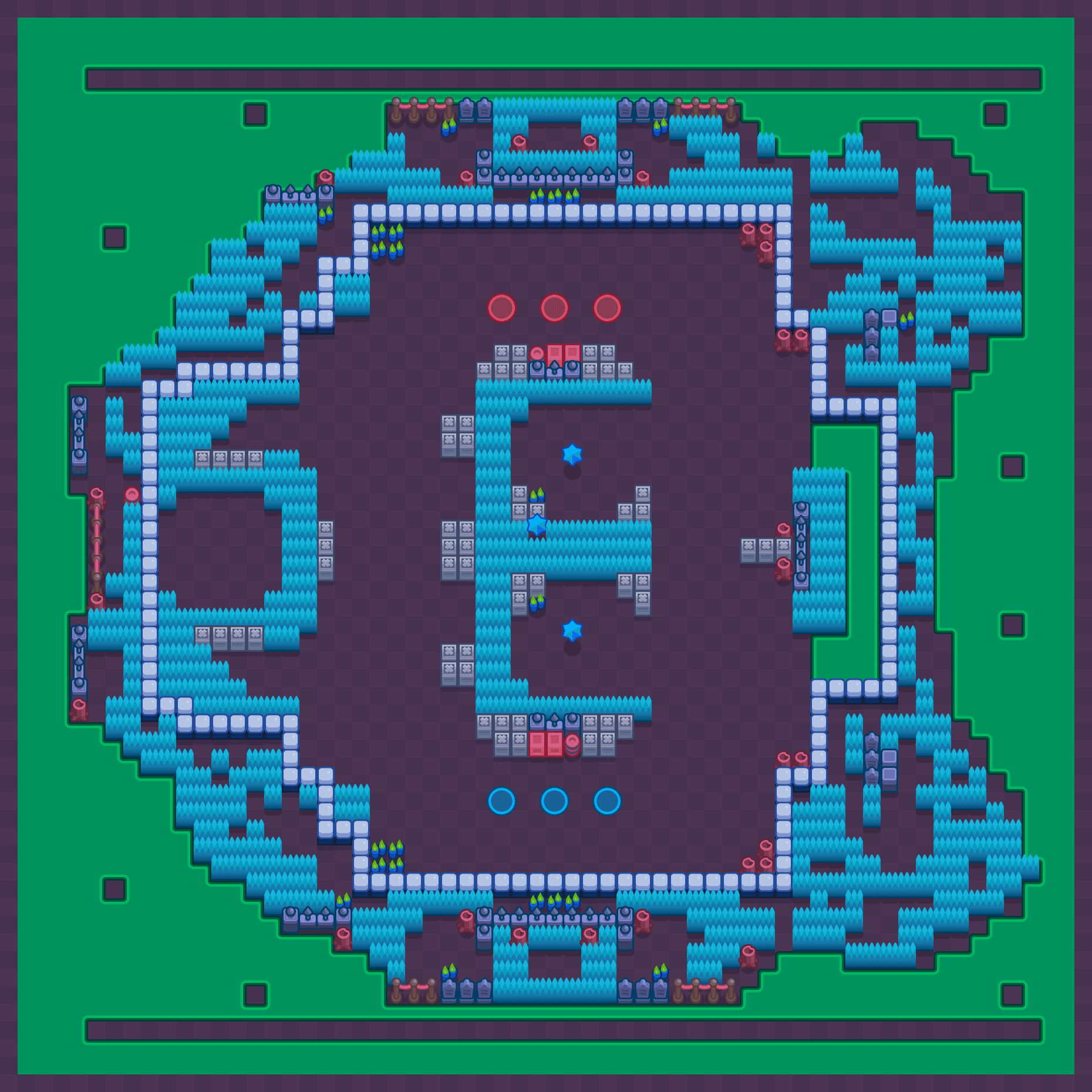 The Smackdome map